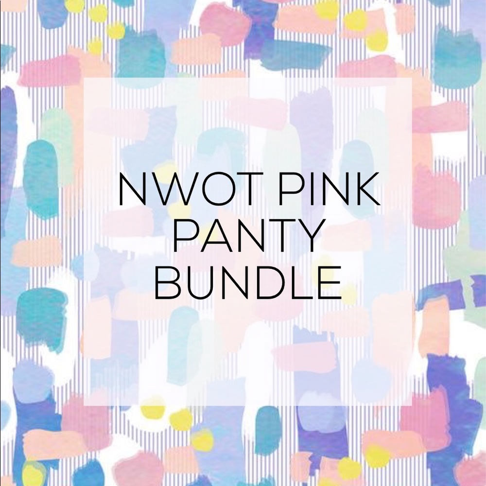 NWOT PINK PANTY BUNDLE